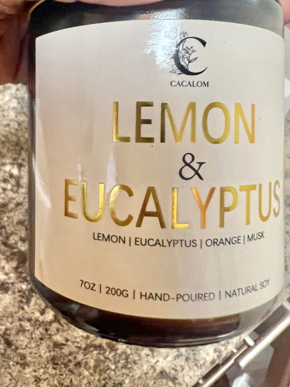 NIB Lemon Eucalyptus Scented Candles, Aromatherapy Jar Candle, 7 oz - Picture 6 of 6